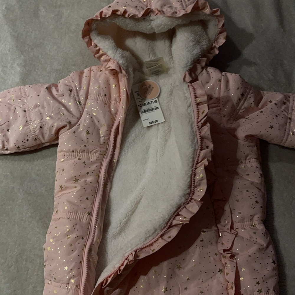 Sherpa Lined Onesie w/Detachable Feet - Picture 4 of 5